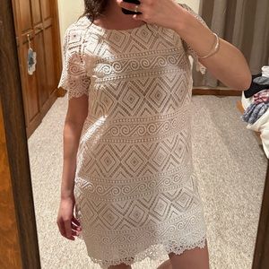 Madewell white lace dress